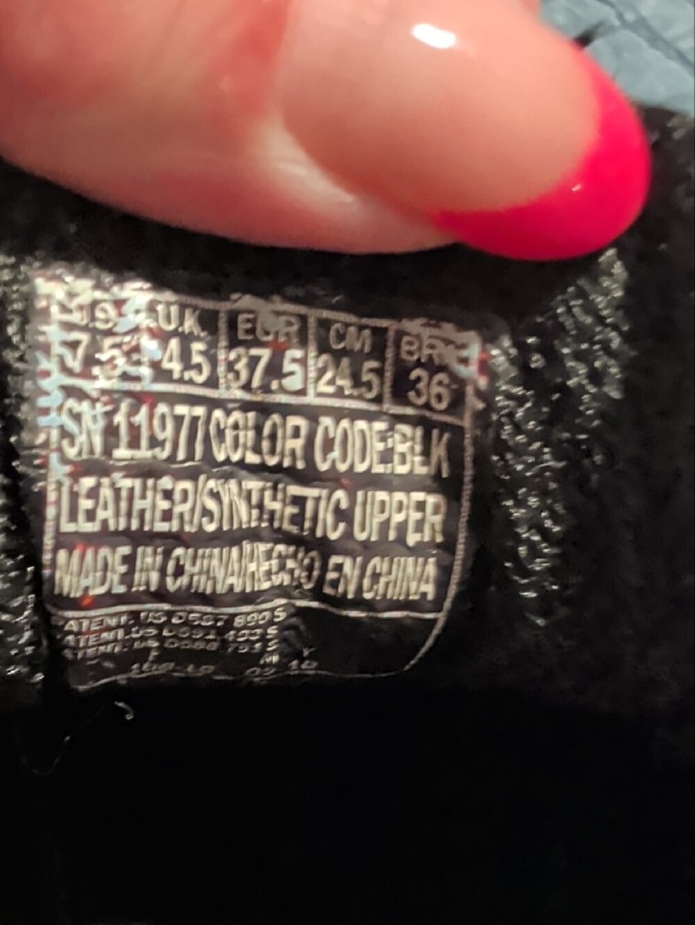 Skechers Black Floral Accent Lace-Up Walk Sneaker - Picture 11 of 11